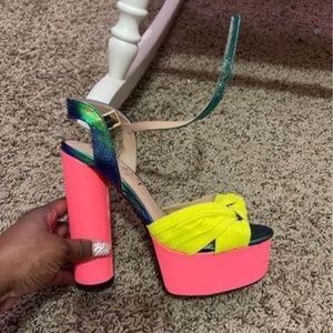 Multi colored heels